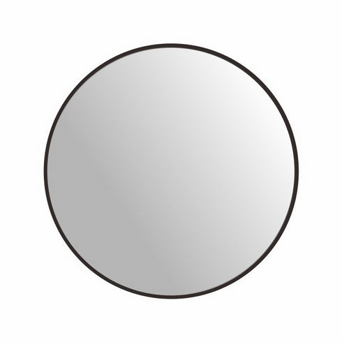 Modern Round Wall Mirror Frame - 60cm Black